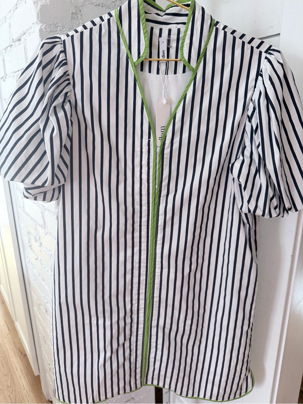 Glam Navy & Lime Dress